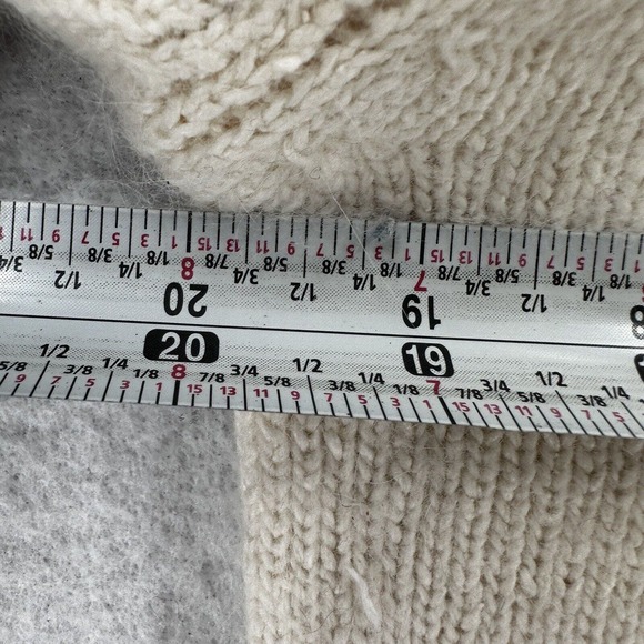 Diffusion Sweater Womens MED Ivory Southwestern Fair Isle Angora Silk Turtleneck - Picture 13 of 14